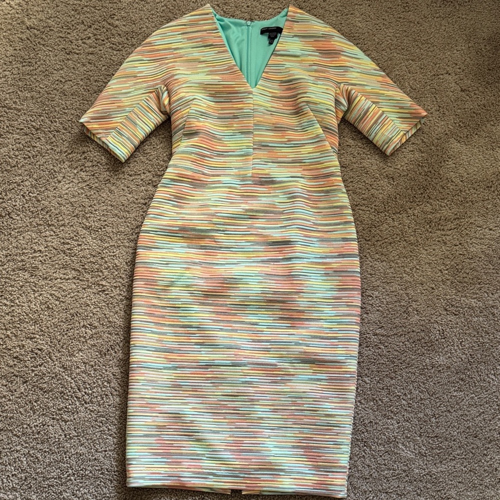 Maggy London Pastel Striped Midi Dress